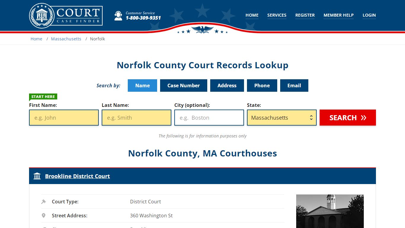 Norfolk County Court Records | MA Case Lookup